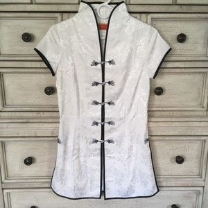 Shanghai Soho white kimono tunic shirt